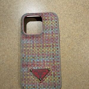 Prada Woven Multicolor Phone Case
